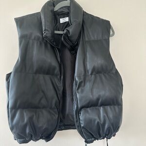Faux Leather Vest